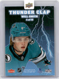 2024-25 Will Smith Upper Deck Fleer Ultra THUNDER CLAP #4 San Jose Sharks 2