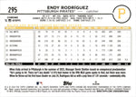 2024 Endy Rodriguez Topps Chrome ROOKIE GOLD WAVE REFRACTOR 24/50 RC #295 Pittsburgh Pirates