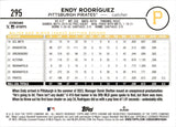 2024 Endy Rodriguez Topps Chrome ROOKIE GOLD WAVE REFRACTOR 24/50 RC #295 Pittsburgh Pirates