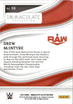 2023 Drew McIntyre Panini Immaculate WWE GOLD 02/10 #58 Monday Night Raw