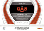 2023 Kofi Kingston Panini Immaculate Collection WWE JUMBO SHIRT AUTO 70/99 AUTOGRAPH RELIC #MA-KKG Monday Night Raw