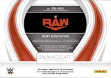 2023 Kofi Kingston Panini Immaculate Collection WWE JUMBO SHIRT AUTO 70/99 AUTOGRAPH RELIC #MA-KKG Monday Night Raw