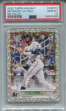 2022 Bryan De La Cruz Topps Holiday METALLIC ROOKIE RC PSA 10 #HW113 Miami Marlins 1095