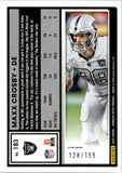 2025 Maxx Crosby Donruss Optic FLEX 128/199 #183 Las Vegas Raiders