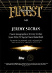 2025 Jeremy Sochan Topps Finest RED GEOMETRIC REFRACTOR AUTO 09/10 AUTOGRAPH #FA-JS San Antonio Spurs