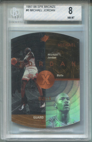 1997-98 Michael Jordan Upper Deck SPX BRONZE BGS 8 #6 Chicago Bulls 4480