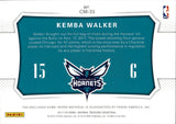2017-18 Kemba Walker Panini National Treasures COLOSSAL MATERIALS JUMBO JERSEY 20/49 RELIC #CM-33 Charlotte Hornets
