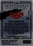 2023 Kofi Kingston Panini Impeccable WWE STAINLESS STARS AUTO 70/99 AUTOGRAPH #EM-KKG Friday Night Smackdown