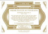 2025 Hideki Matsui Panini Flawless GOLD PATCH AUTO 04/10 AUTOGRAPH RELIC #PPH-HM New York Yankees