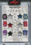 2024 Vince Carter Grant Hill Jerry Stackhouse Tracy McGrady Ray Allen Kevin Garnett Leaf Ultimate STAR SPANGLES SIX JERSEY 2/4 RELIC #SSS-2 Raptors Pistons 76ers Rockets Bucks Timberwolves *Case Marks*