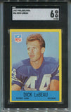1967 Dick LeBeau Philadelphia SGC 6 #66 Detroit Lions 7900