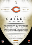2015 Jay Cutler Panini Immaculate SIGNATURE PATCHES AUTO 41/60 AUTOGRAPH GAME USED RELIC #JC Chicago Bears *NRMT*