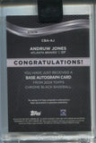 2024 Andruw Jones Topps Chrome Black AUTO 118/150 AUTOGRAPH #CBA-AJ Atlanta Braves