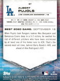 2021 Albert Pujols Bowman's Best PURPLE REFRACTOR 160/250 #87 Los Angeles Dodgers