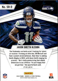 2023 Jaxon Smith-Njigba Panini Rookies and Stars RED PLAID ROOKIE RC #SR-9 Seattle Seahawks