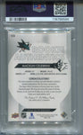 2024-25 Macklin Celebrini Upper Deck SP ROOKIE AUTHENTICS JERSEY RELIC RC PSA 10 #135 San Jose Sharks 6566