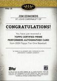 2024 Jim Edmonds Topps Tier One PRIME PERFORMERS AUTO 25/49 AUTOGRAPH #PPA-JE St. Louis Cardinals