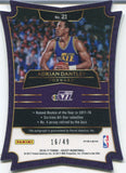 2016-17 Adrian Dantley Panini Select SCOPE DIE CUT AUTO 16/49 AUTOGRAPH #21 Utah Jazz HOF