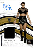 2023 Ava Panini Immaculte WWE ROOKIE SHIRT AUTO 81/99 AUTOGRAPH RELIC RC #MA-AVA NXT