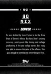 2024 Bo Nix Topps Finest FIELD GENERAL REFRACTOR ROOKIE 129/150 RC #FG-21 Denver Broncos