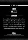 2024 Bo Nix Topps Finest FIELD GENERAL REFRACTOR ROOKIE 129/150 RC #FG-21 Denver Broncos
