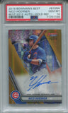 2019 Nico Hoerner Bowman's Best of 2019 GOLD REFRACTOR AUTO 25/50 AUTOGRAPH PSA 10 #B19NH Chicago Cubs 1136