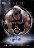2025-26 Precious Achiuwa Topps Midnight MIDNIGHT OIL MARKS AUTOGRAPH AUTO #MO-PA New York Knicks
