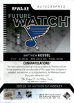 2023-24 Matthew Kessel Upper Deck SP Authentic FUTURE WATCH ROOKIE AUTO 304/699 AUTOGRAPH #RFWA-KE St. Louis Blues