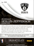 2015-16 Rondae Hollis-Jefferson Panini Immaculate ROOKIE PATCH AUTO 04/24 AUTOGRAPH RELIC #122 Brooklyn Nets