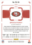 2022 Brock Purdy Panini Chronicles Photogenic ROOKIE RC #PH-36 San Francisco 49ers 2