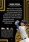 2024 Shohei Ohtani Topps Update BLACK GOLD #BG-1 Los Angeles Dodgers