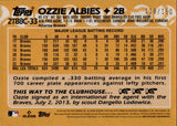 2023 Ozzie Albies Topps Series 2 BLUE REFRACTOR 1988 DESIGN SILVER PACK MOJO 118/150 #2T88C-33 Atlanta Braves
