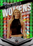 2025 Stacy Kiebler Topps Chrome WOMENS DIVISION GREEN GEOMETRIC REFRACTOR 52/75 #WD-STA