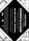 2022 Mike Piazza Topps MAJOR LEAGUE MATERIAL JERSEY New York Mets #MLM-MP
