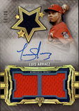 2020 Luis Arraez Topps Triple Threads TRIPLE JERSEY AUTO 80/99 Minnesota Twins #RFPAR-LA
