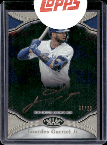 2020 Lourdes Gurriel Jr. Topps Tier One PRIME PERFORMERS BRONZE INK AUTO 01/25 AUTOGRAPH #PPA-LGJ Toronto Blue Jays