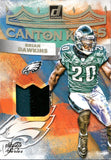 2022 Brian Dawkins Panini Donruss CANTON KINGS PATCH 36/49 RELIC #CK-15 Philadelphia Eagles HOF