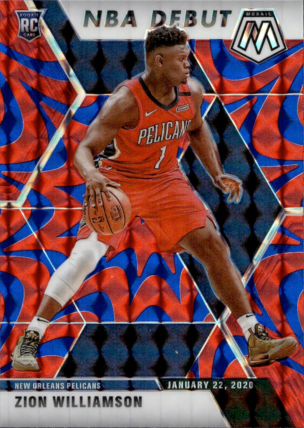 Terance Mann Mosaic Orange Rookie 2024 Scripts Auto