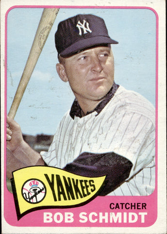 1965 Bob Schmidt Topps #582 New York Yankees BV $12