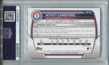 2023 Wyatt Langford Bowman Draft 1ST BOWMAN PSA 9 #BD106 Texas Rangers 9815