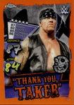 2021 The Undertaker Topps Slam Attax ORANGE REFRACTOR 25/25 #122 WWE Legend