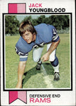 1973 Jack Youngblood Topps Los Angeles Rams #343 BV$15