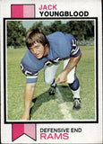 1973 Jack Youngblood Topps Los Angeles Rams #343 BV$15