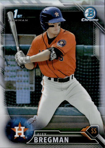 2016 Alex Bregman Bowman Chrome 1ST BOWMAN REFRACTOR 273/499 #BCP4 Houston Astros