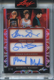 2025 Geena Davis Susan Sarandon Michael Madsen Leaf Red Carpet SILVER FOIL TRIPLE AUTO 2/4 AUTOGRAPH #TA-3 Thelma and Louise
