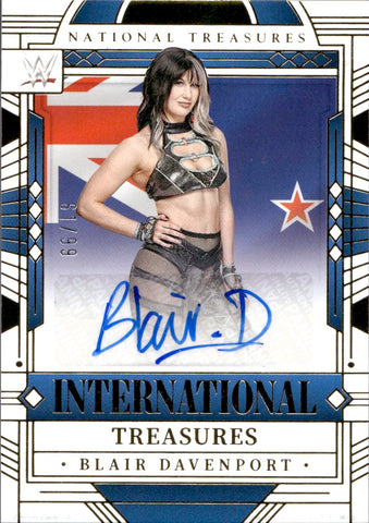 2024 Blair Devenport Panini National Treasures INTERNATIONAL TREASURES AUTO 61/99 AUTOGRAPH #IT-BDV Friday Night Smackdown