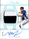 2025 Max Anderson Panini Flawless PATCH AUTO 23/25 AUTOGRAPH RELIC #DPA-MA Detroit Tigers