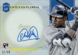 2021 Estevan Florial Bowman Sterling TENDER ROOKIE AUTO 37/99 AUTOGRAPH RC #STA-EF New York Yankees