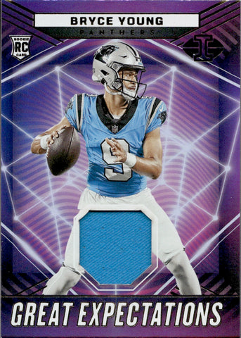 2023 Bryce Young Panini Illusions ROOKIE GREAT EXPECTATIONS JERSEY RELIC #GE-BYO Carolina Panthers