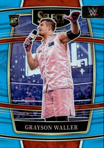 2022 Grayson Waller Panini Select WWE ROOKIE LIGHT BLUE CONCOURSE LEVEL 062/299 RC #78 NXT